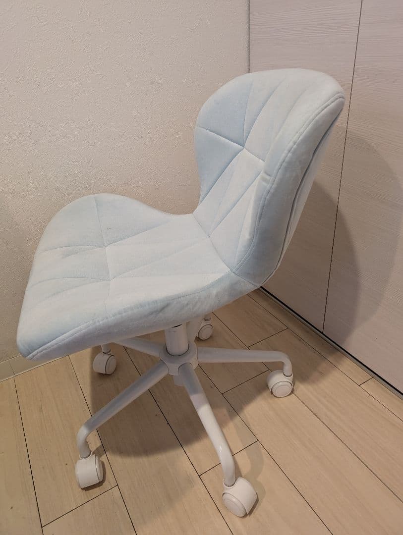 ベイビーブルーファブリック デスクチェア