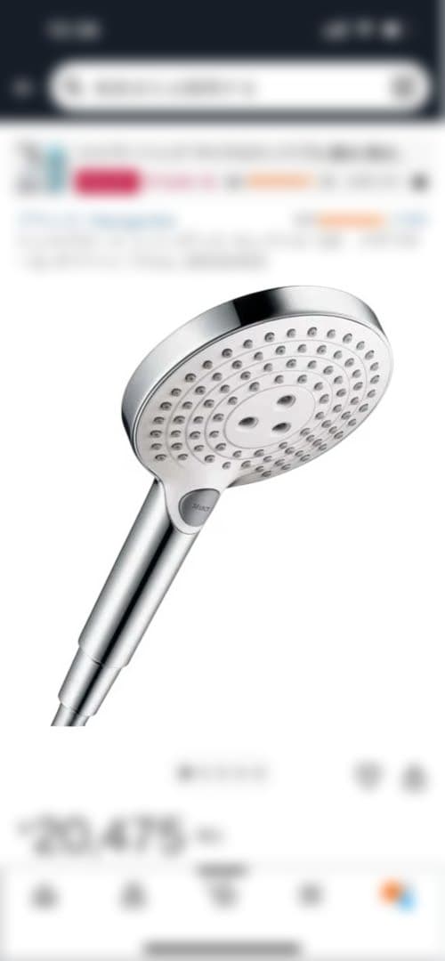 Hansgrohe 多機能シャワーヘッド ホワイト シルバー
