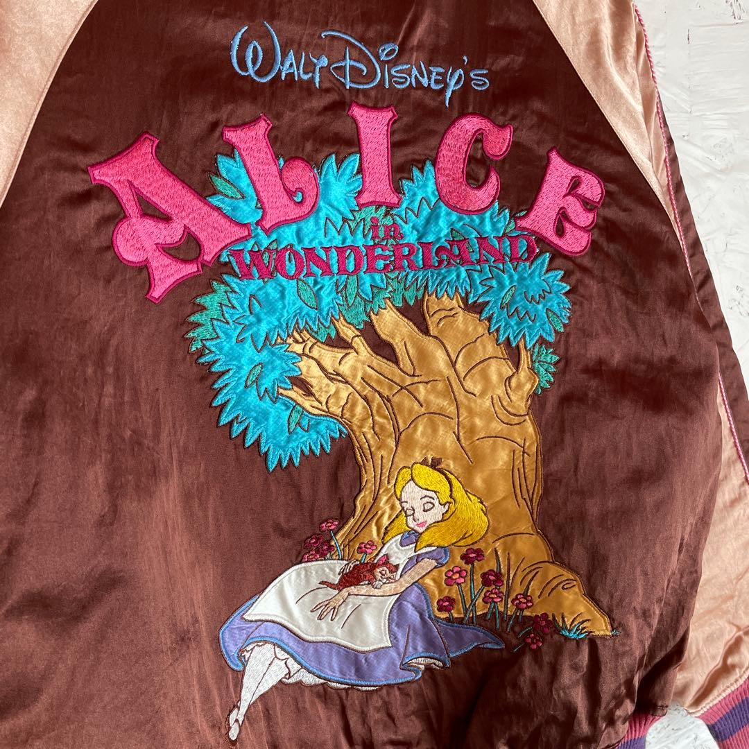 古着Vintage【Disney】アリスインワンダーランド　スカジャンブルゾンL