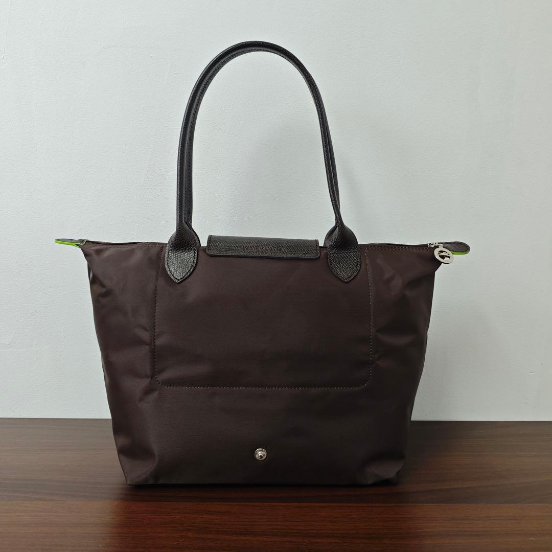 【新品】ロンシャン ル プリアージュ グリーンライン肩掛けL 最新色ラテ