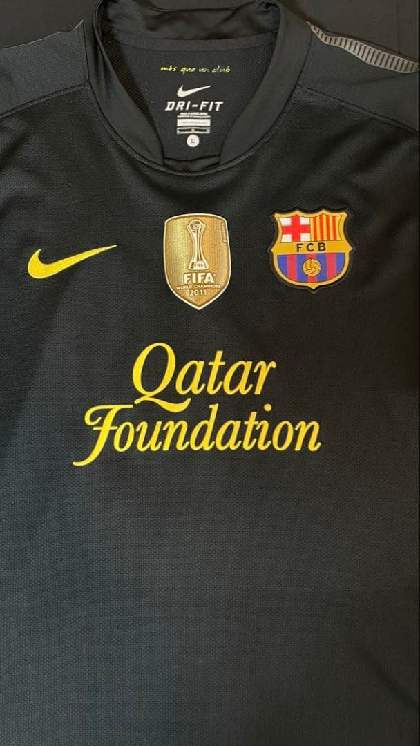 バルセロナ 2012 メッシ ユニフォーム　ブラック／ラ・リーガ仕様 フルパッチ