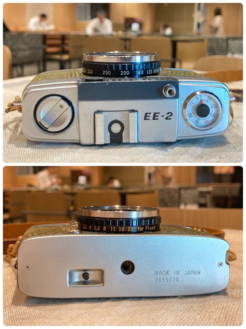 ★フィルム入門に！★オリンパスpen ee2 ★リザード本革グリーン★初期保証付