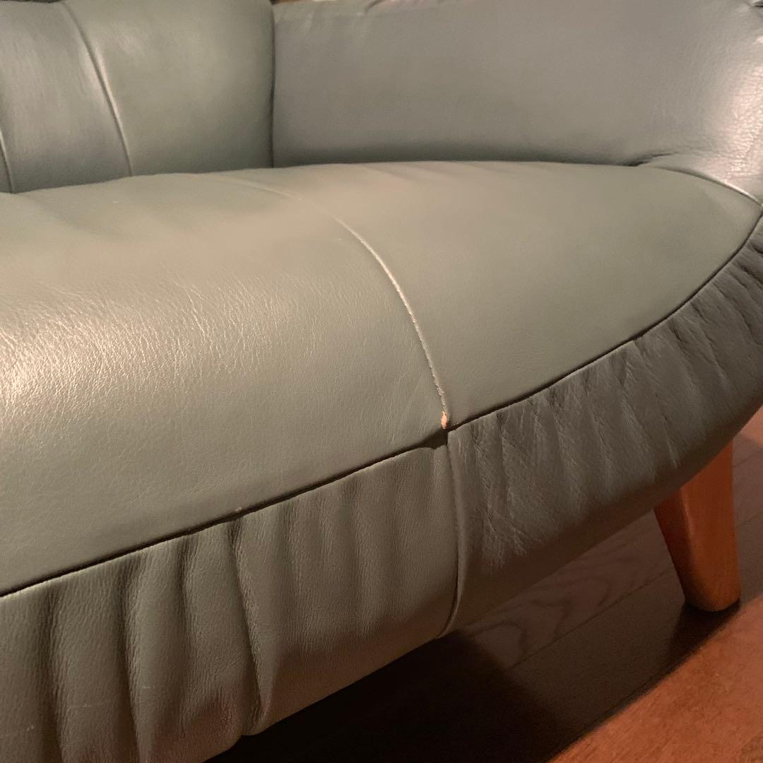 カリモク チターノ ソファ 本革 ハイバック 送料込み