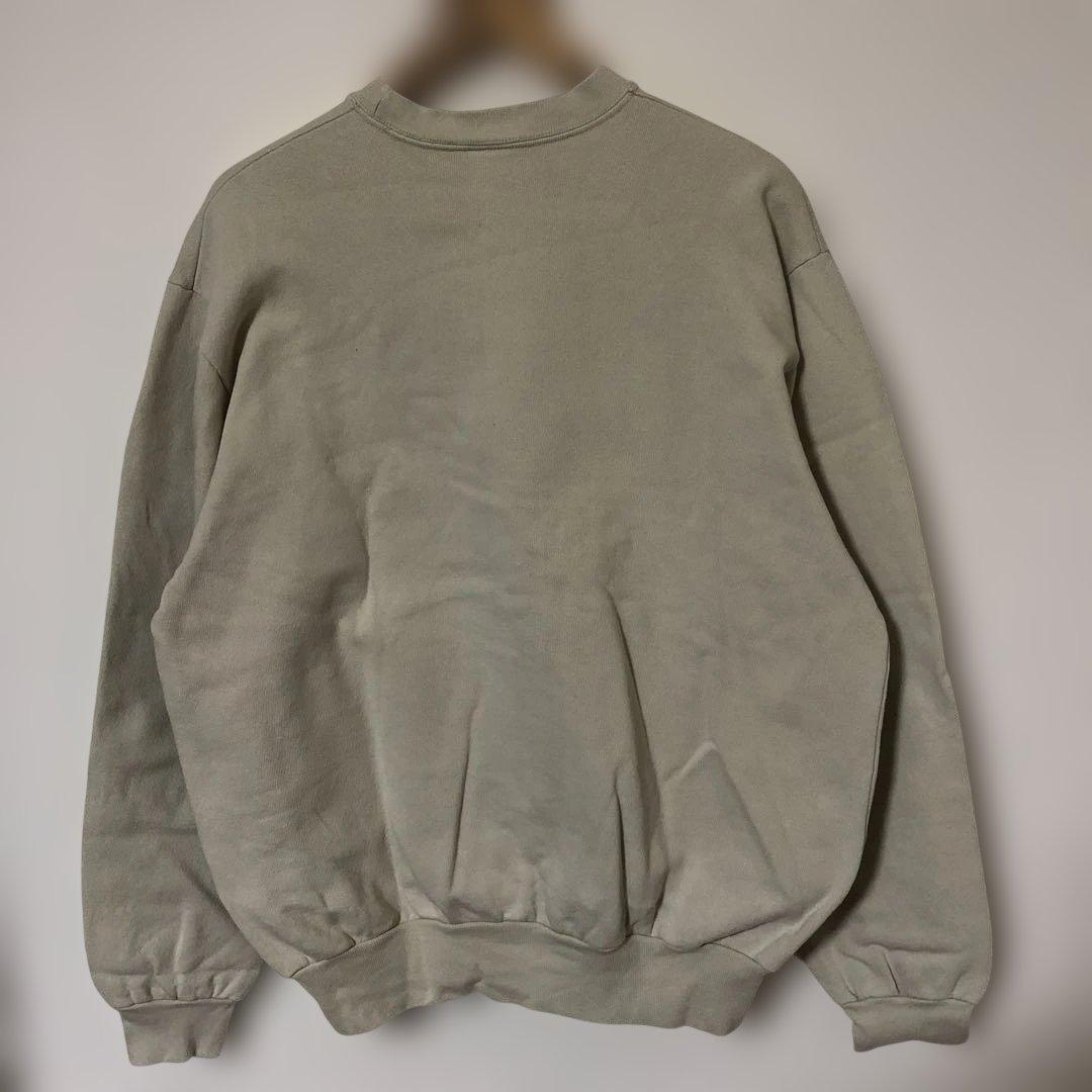 80〜90s old stussy アイボリー クルーネック トレーナー M