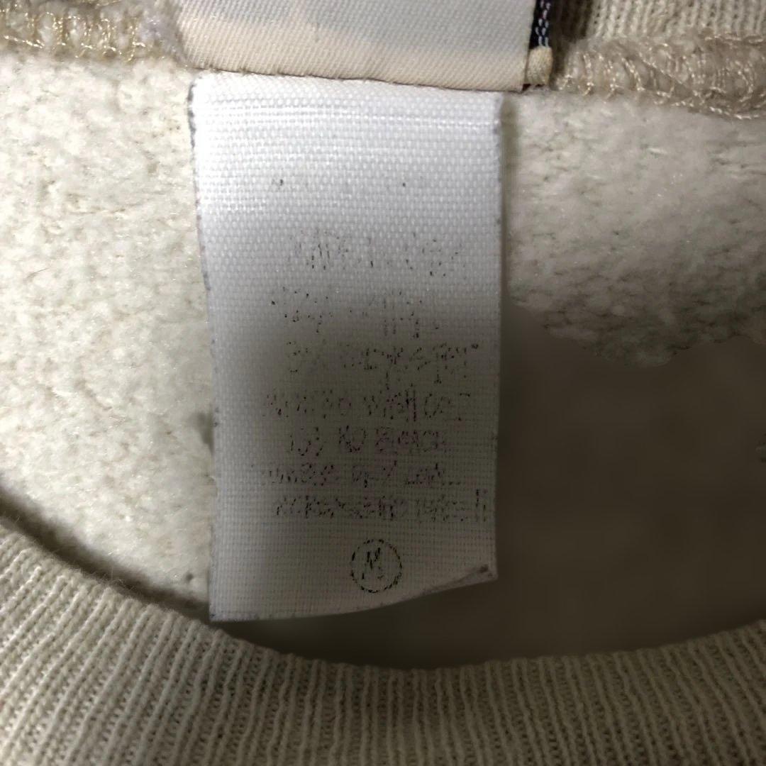 80〜90s old stussy アイボリー クルーネック トレーナー M