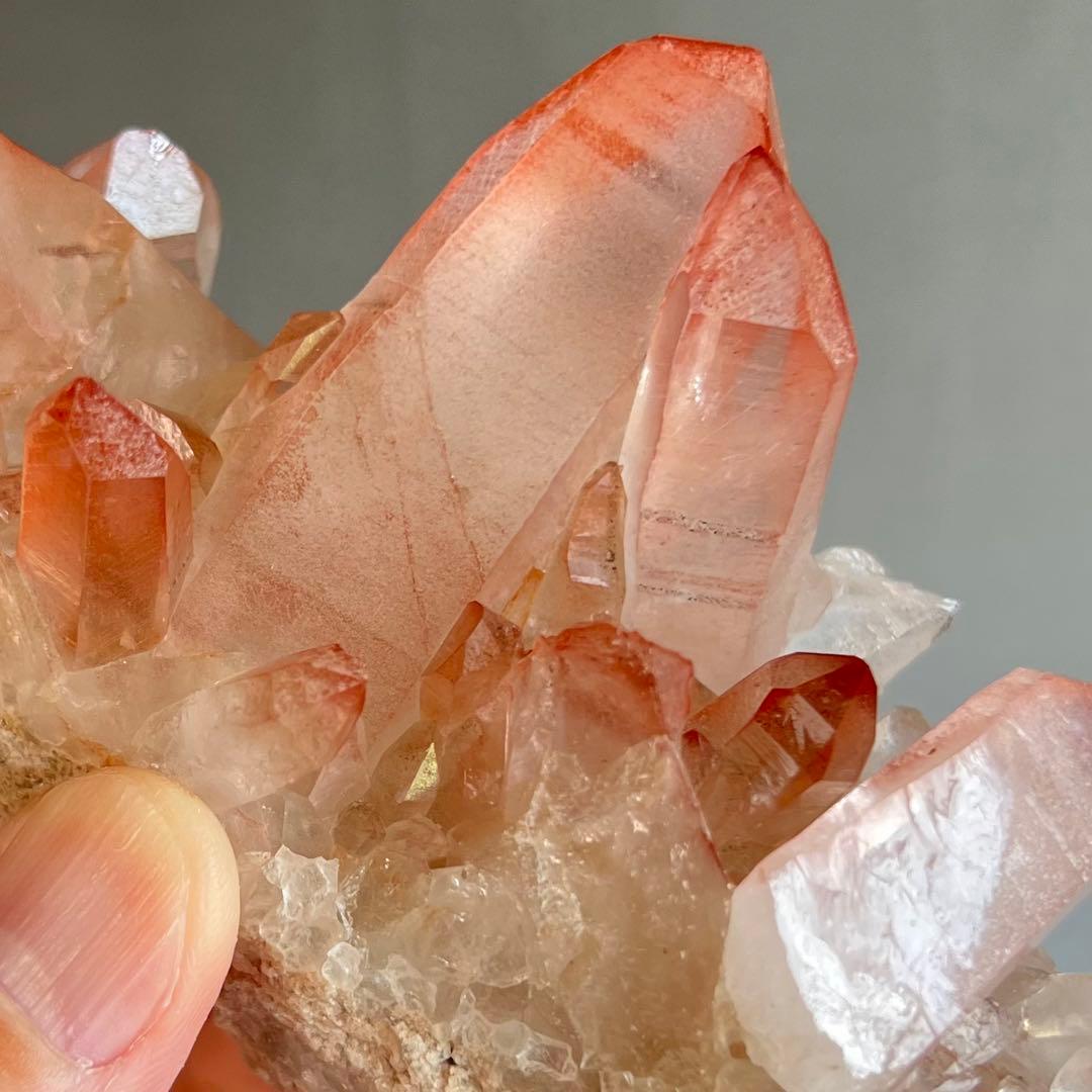 超レア　ストロベリーレムリアン　ディアマンティーナ産　クラスター　27