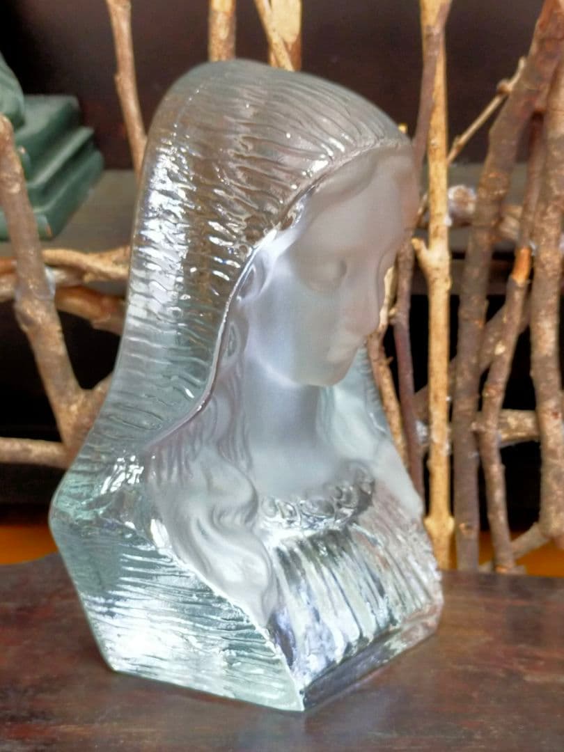 ♥値下げ！マリア様　マリア像　ガラス工芸　キリスト教　アンティーク　レトロ
