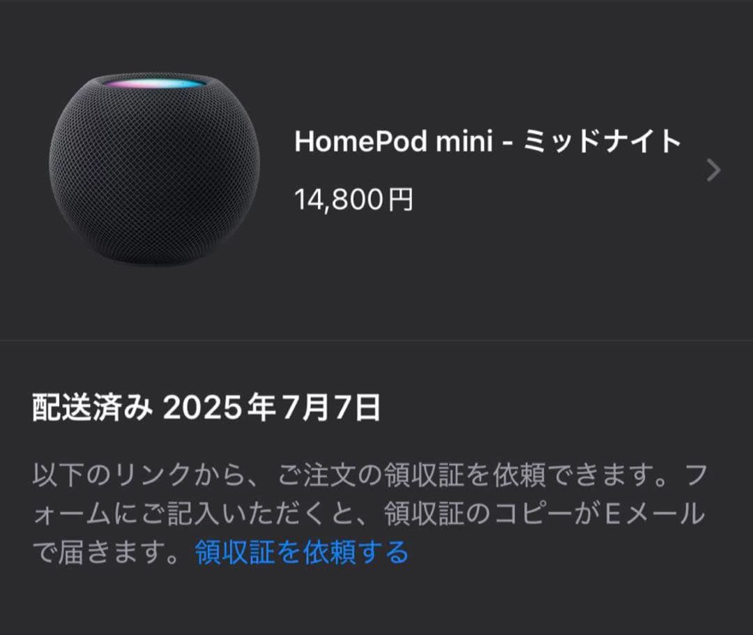 Apple Pod mini ミッドナイト