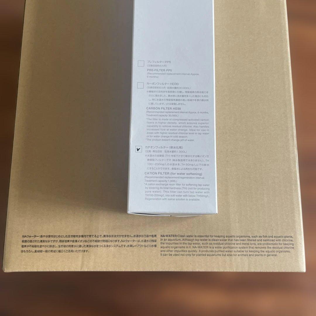 ２回しか使用してません。ADA NA-WATER とカチオンフィルターのセット