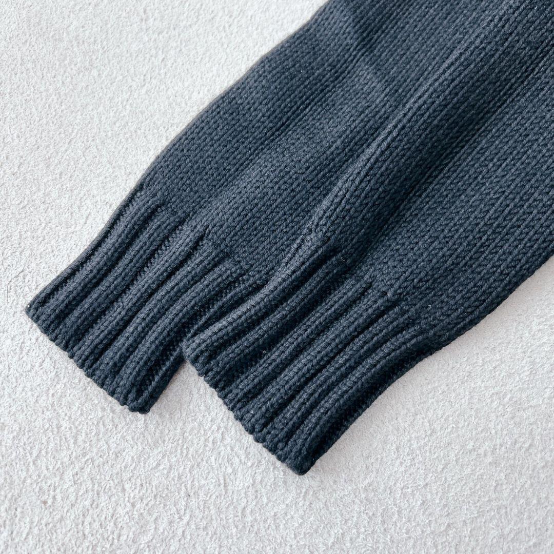 クルチアーニ カシミヤ 100％ ブラック 黒 ニット セーター メンズ