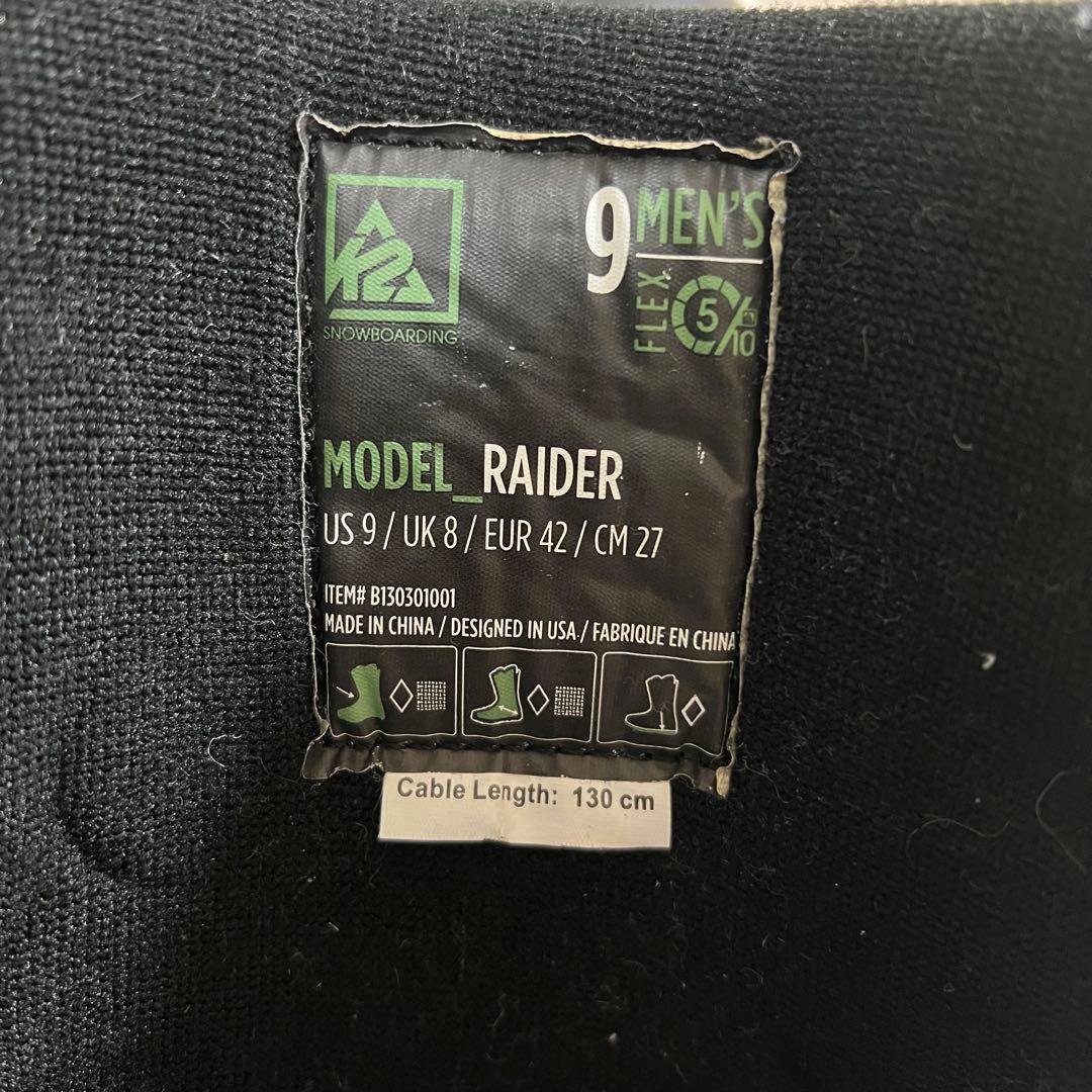 【即日発送】K2 ケーツー スノーボードRAIDER ライダー27.0cm