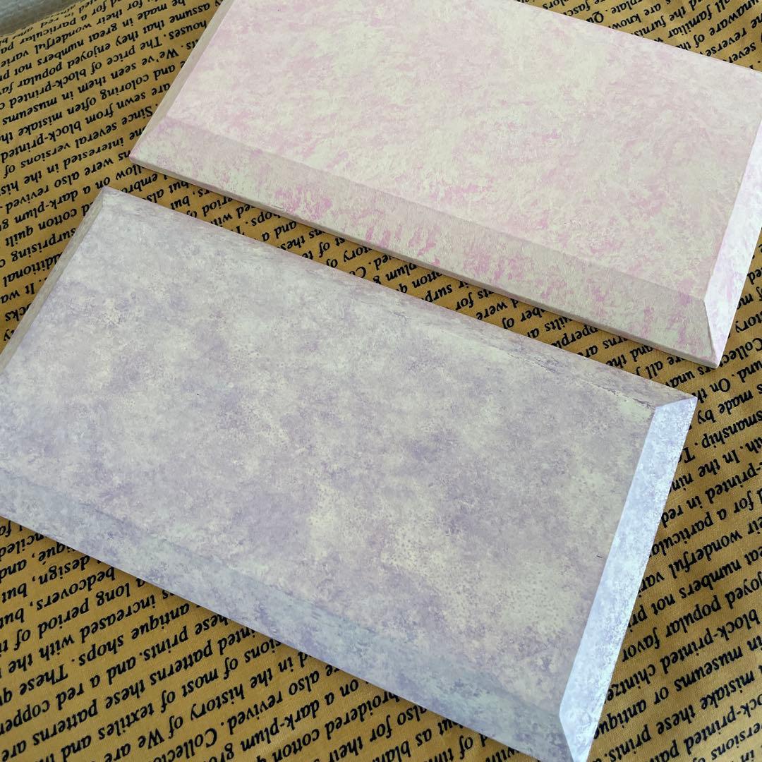 バンブーコースタートレイ。 トールペイント 。薔薇。