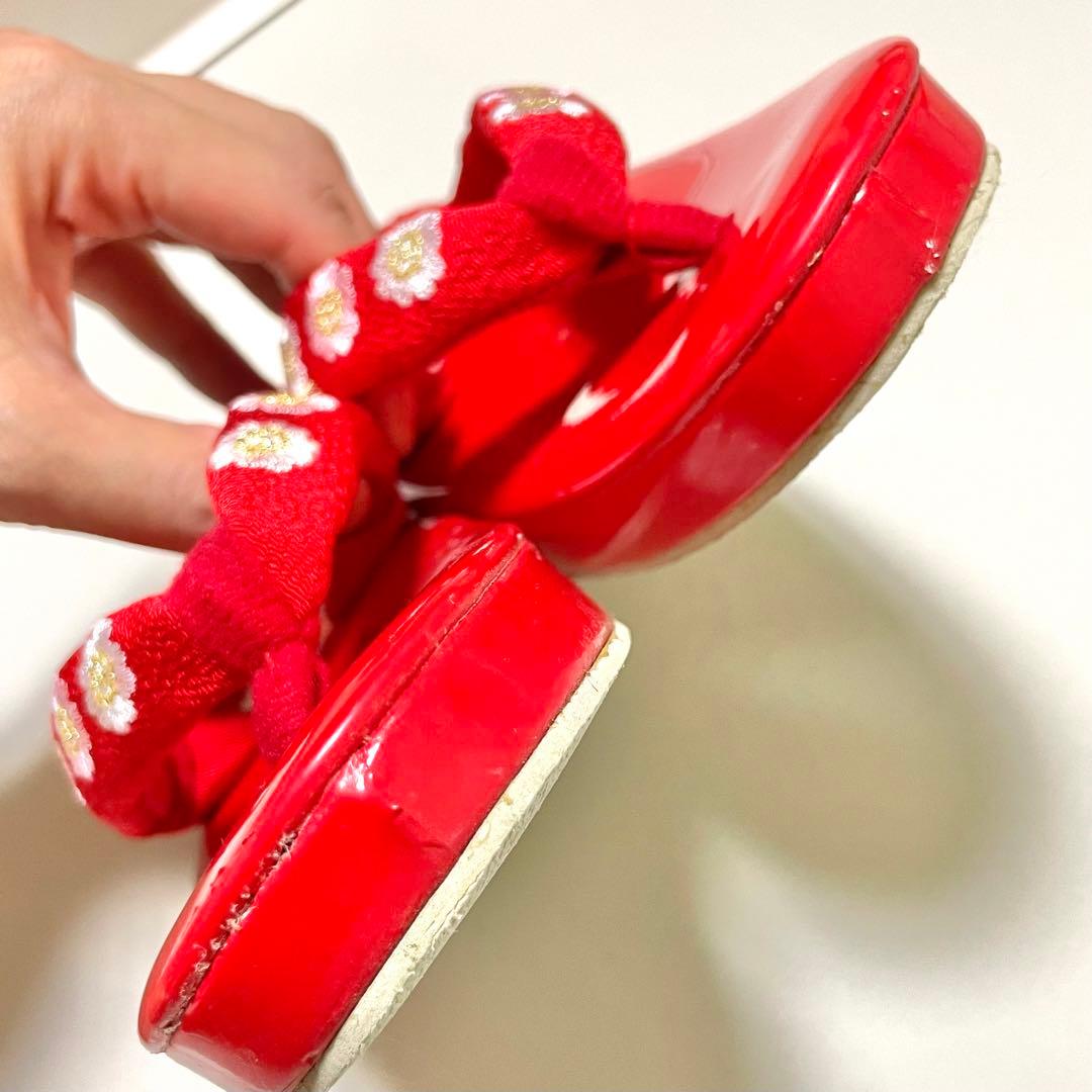 花ひめ 七五三　3歳着物　正絹　赤