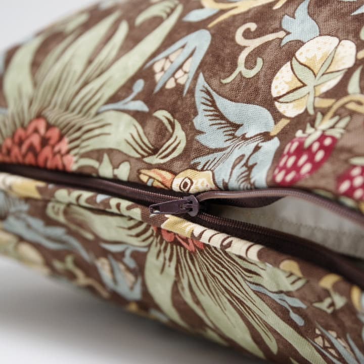 ウィリアムモリス クッションカバー イチゴ泥棒