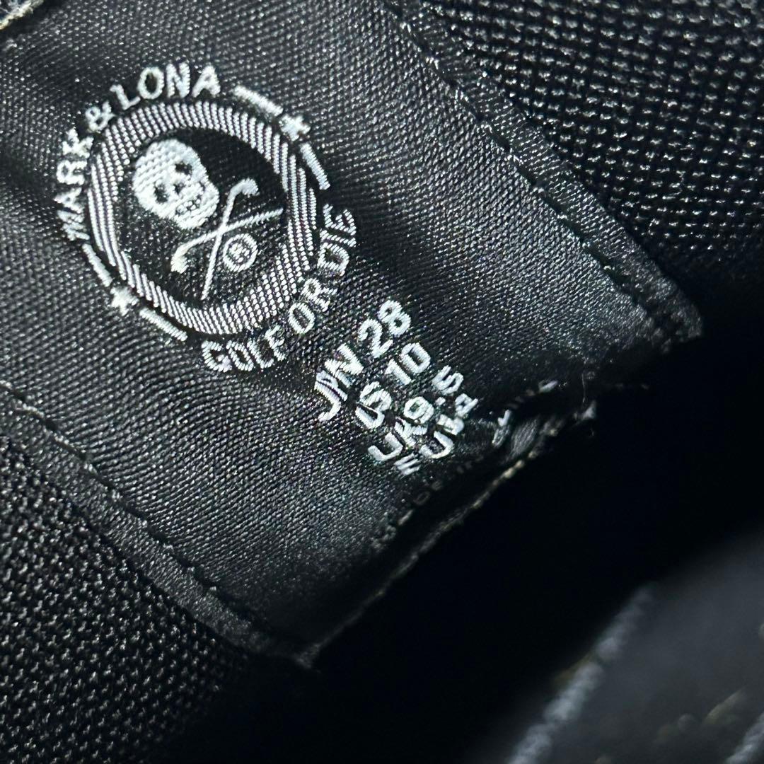 美品 ゴルフシューズ マークアンドロナ MARK&RONA シルバー スカル