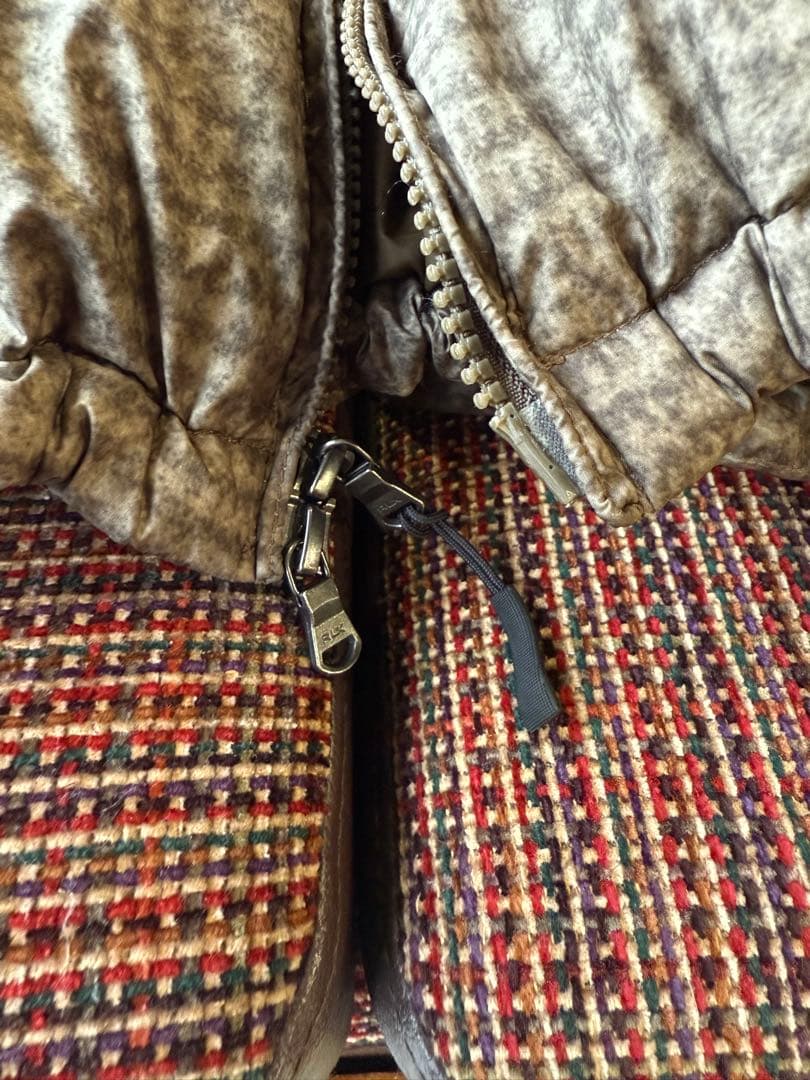 ラルフローレン　RLX ダウン　チェック　カーキ　オリー730FP