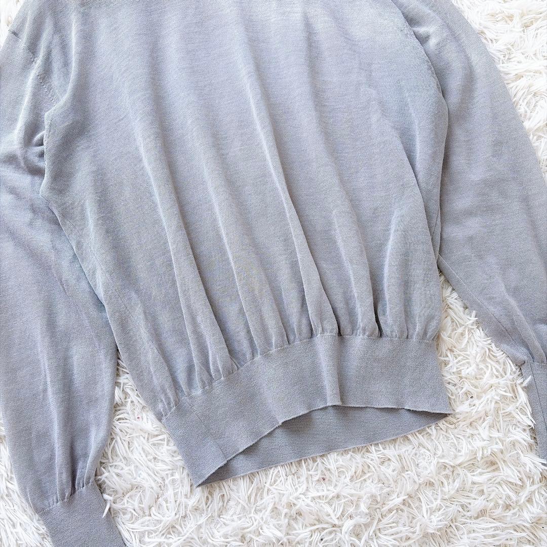 【美品】ヘリル　HERILL ラミーハイゲージニット　サイズ2 グレー