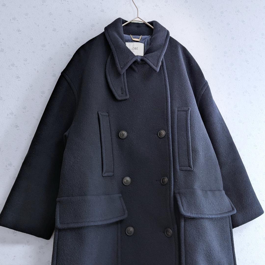 SLOBE IENA メルトンビッグPコート ウール スタンドカラー 36