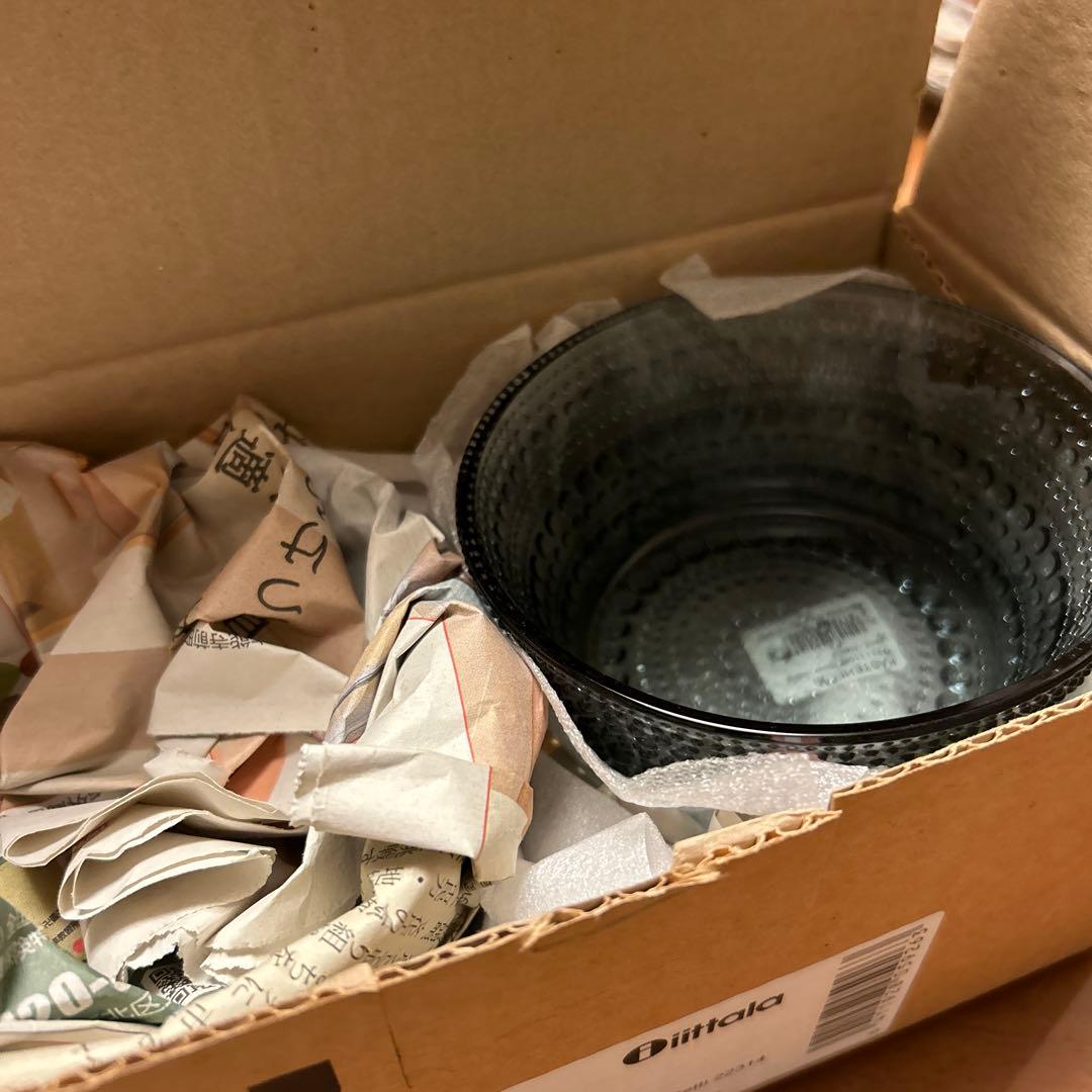 送料別・イッタラ　カステヘルミ　グレー　プレート&ボウル　４セット