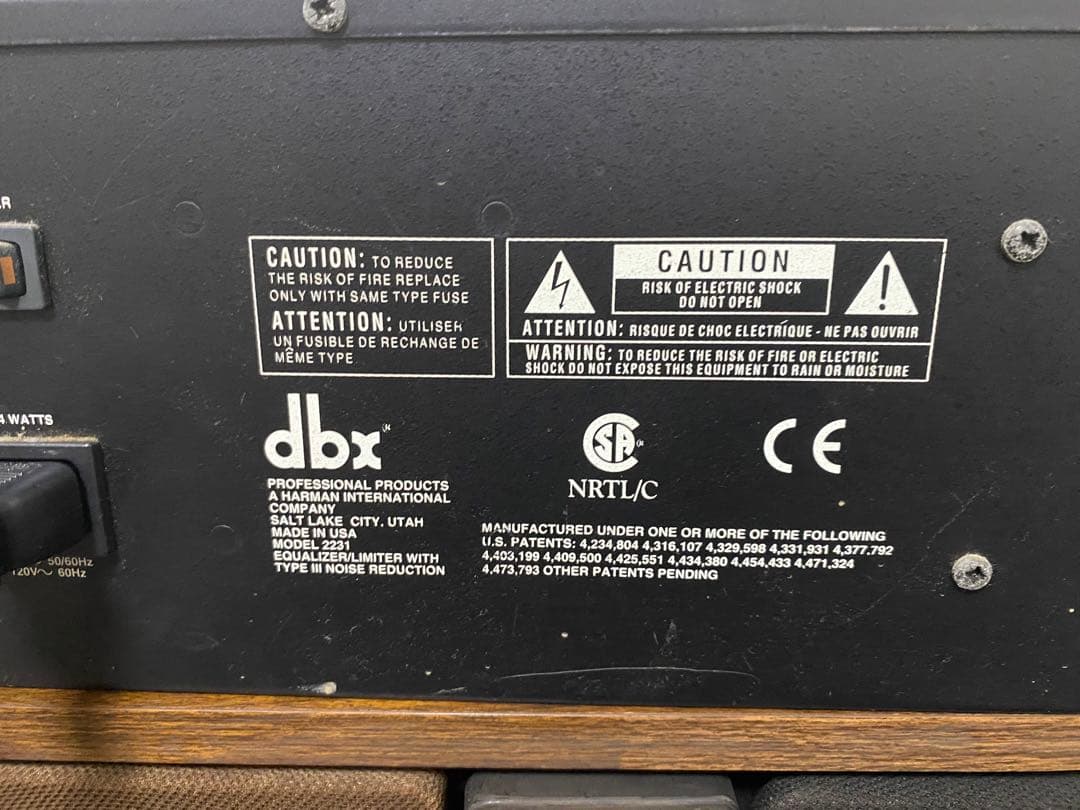 グラフィック・イコライザー　ＤＢX 2231 MADE IN USA