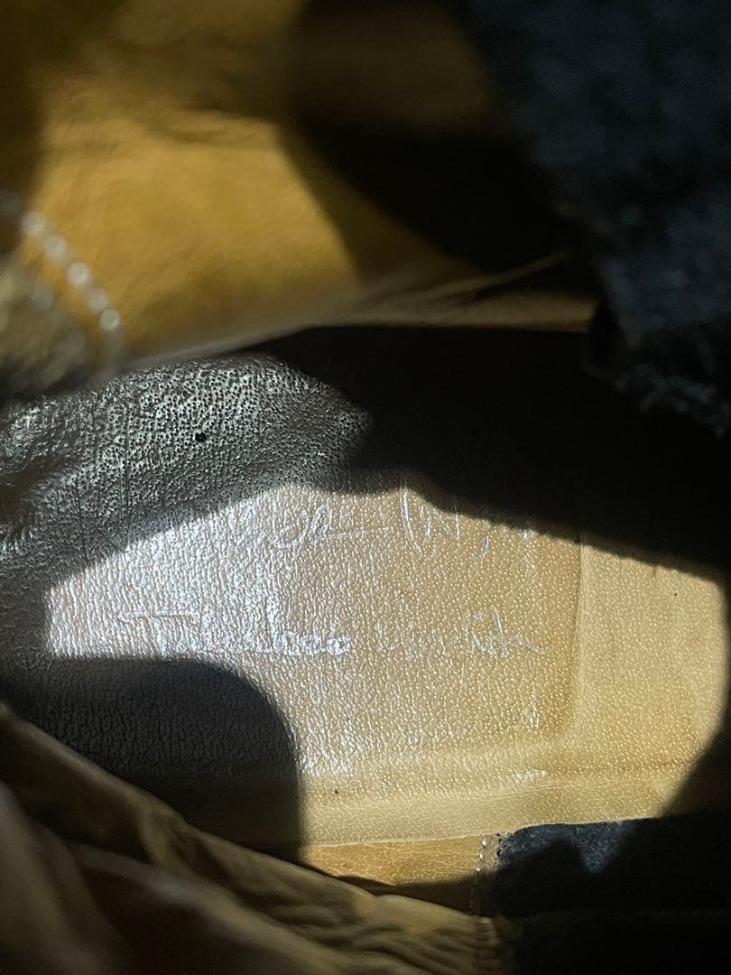 靴 FW2008 Number Nine Calfskin Combat Boots