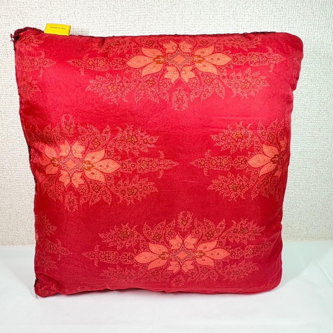 ETRO エトロ　ペイズリー柄　ロゴクッション　イタリア製