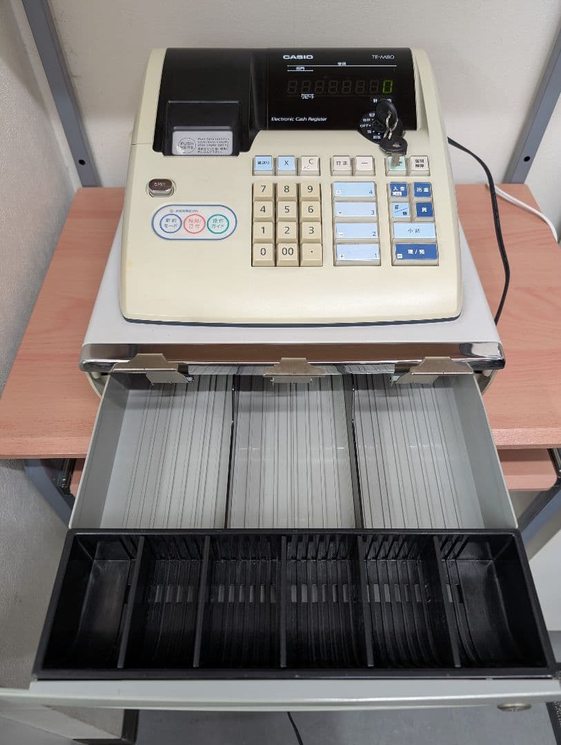 最終価格今日までセール　CASIO TE-M80 電子レジスター