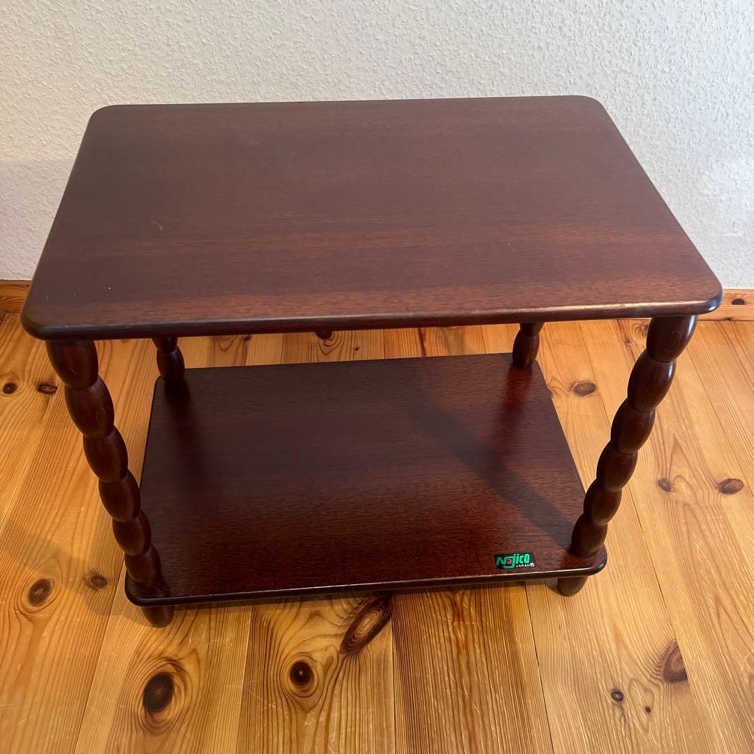 Najiko ナジコ　昭和レトロ　ビンテージ　サイドテーブル　飾り棚　2段ラック