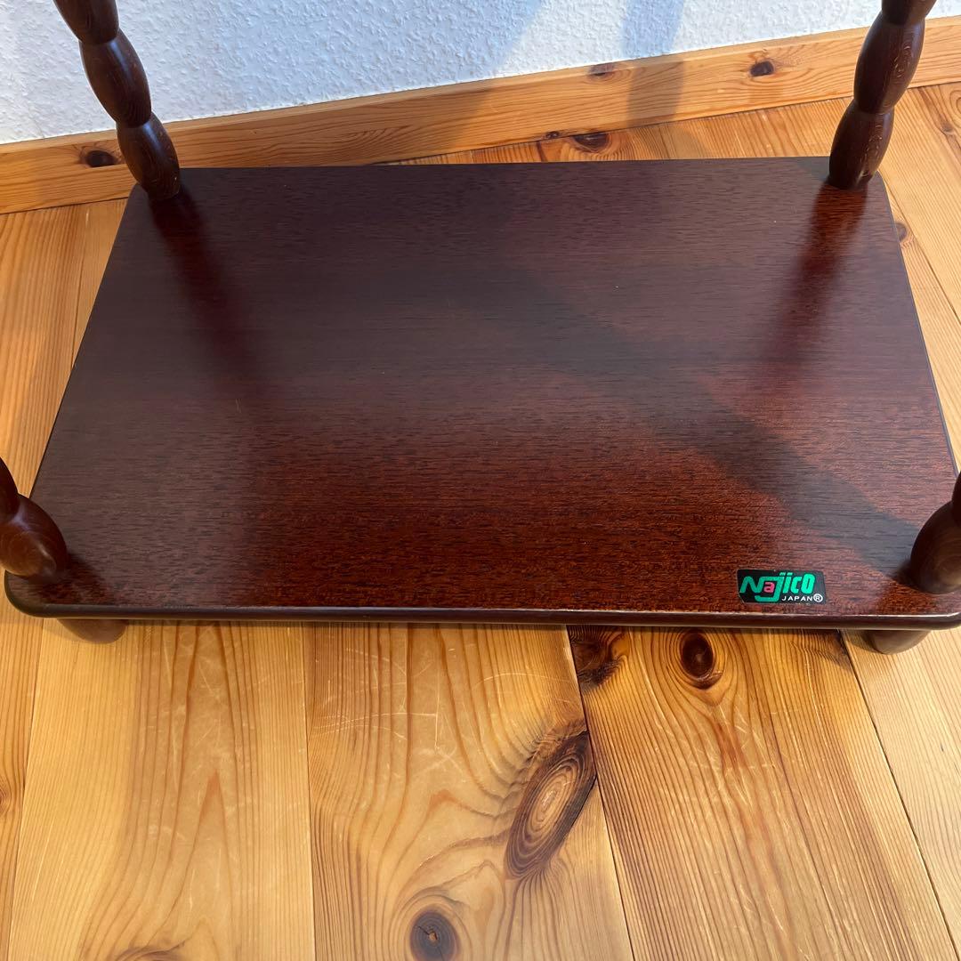 Najiko ナジコ　昭和レトロ　ビンテージ　サイドテーブル　飾り棚　2段ラック