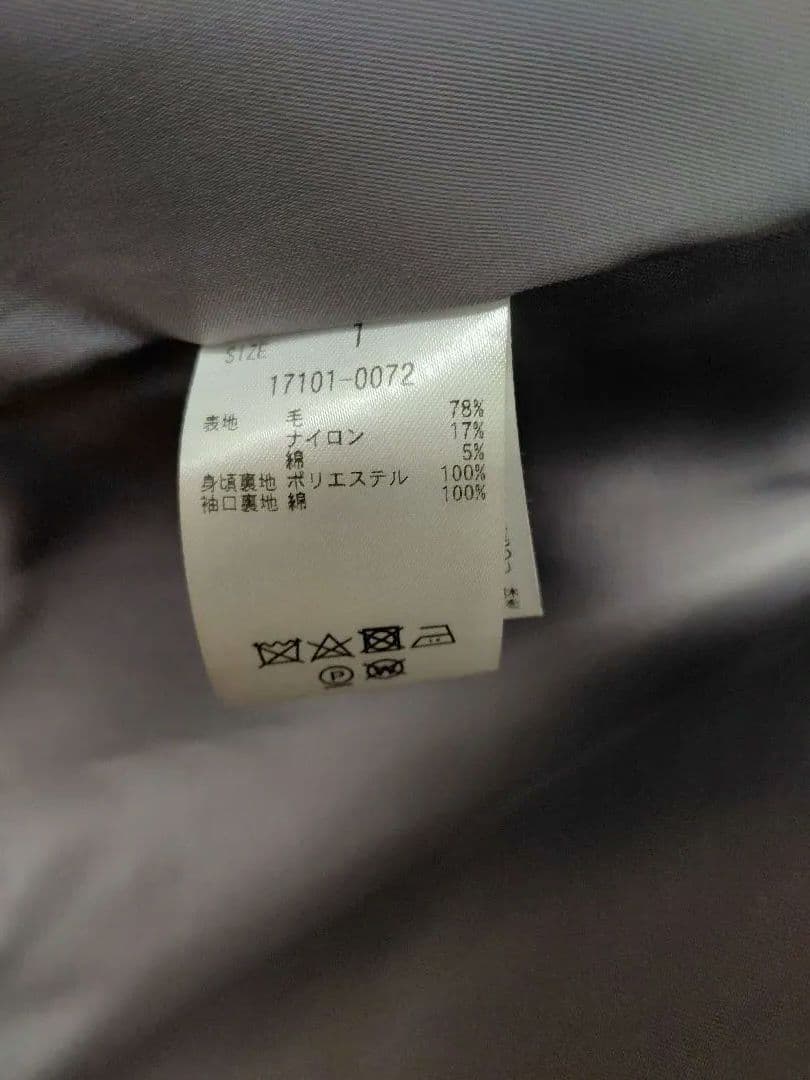 【CLANE】OVER SHOULDER PEAKED LAPEL COAT