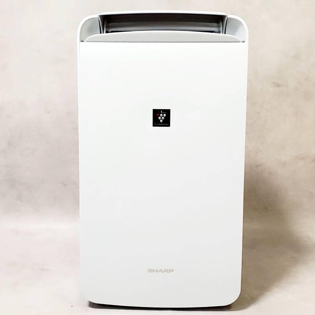 【動作良好】シャープ 衣類乾燥除湿機 CM-J100-W プラズマクラスター