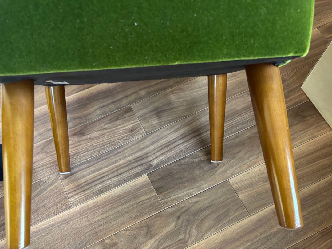 カリモク60 カフェチェア モケットグリーン