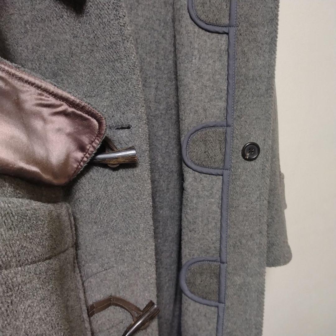 モンゴメリー × ビームス ダッフルコート ウール100% ヘリンボーン グレー