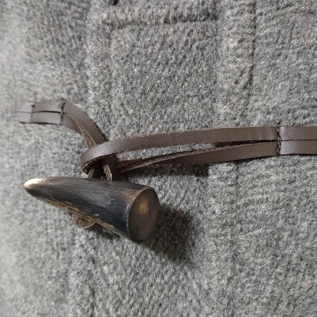 モンゴメリー × ビームス ダッフルコート ウール100% ヘリンボーン グレー