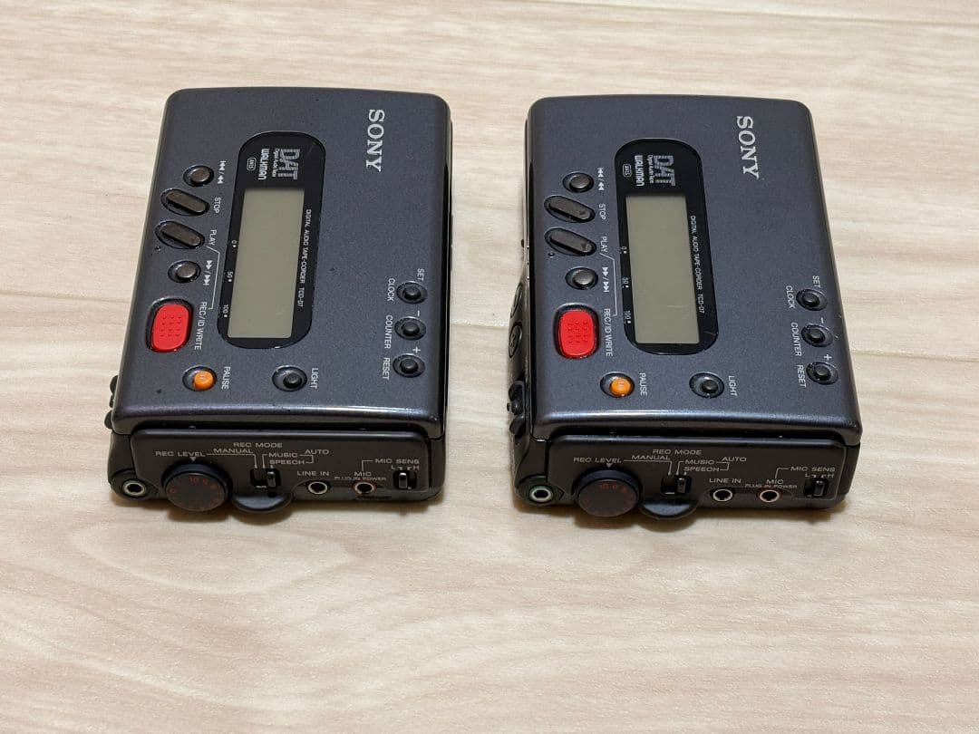 SONY DAT デジタルオーディオテーププレーヤー 2台セットTCD-D7