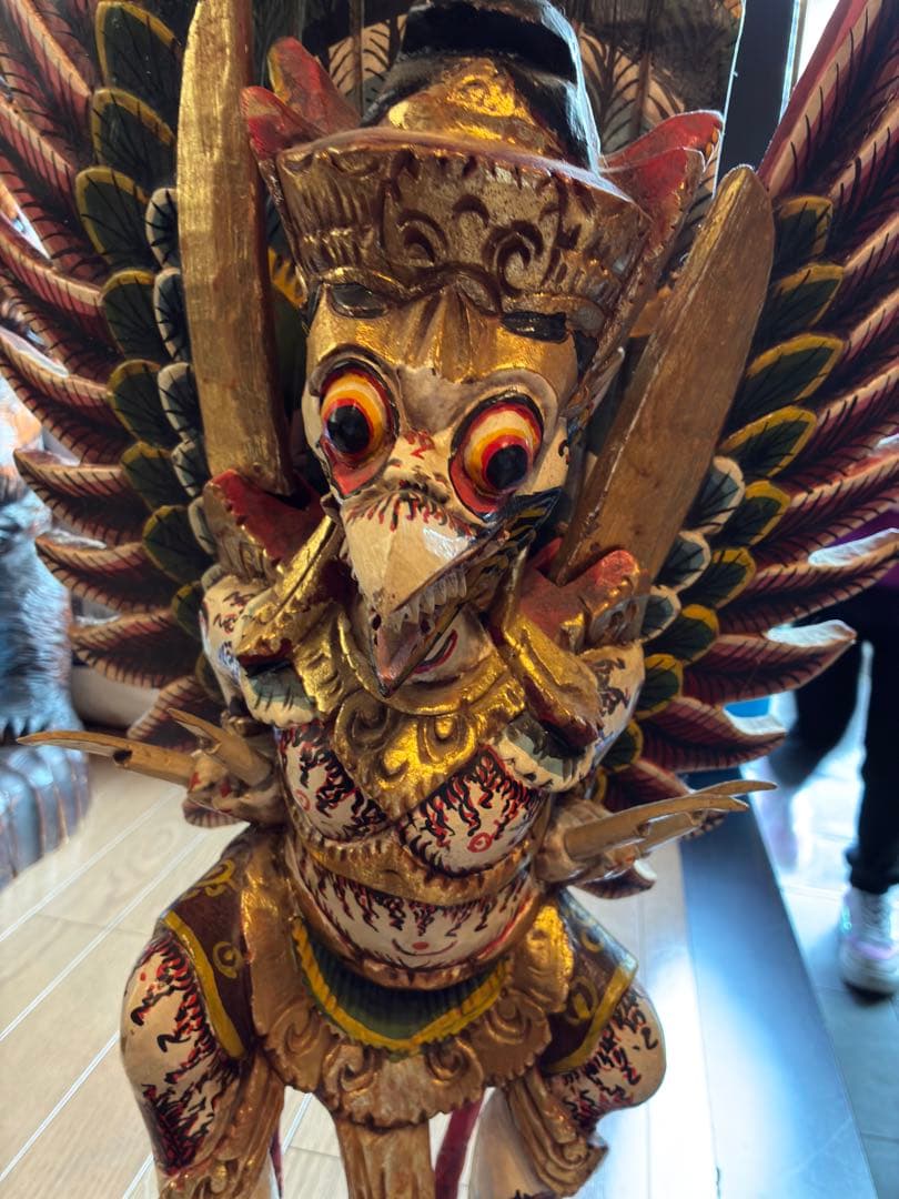 バリ島 木彫り ガルーダ像 大型 オブジェ アジアンインテリア 民族彫刻 置物