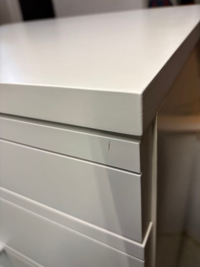 6段チェスト　ホワイト色