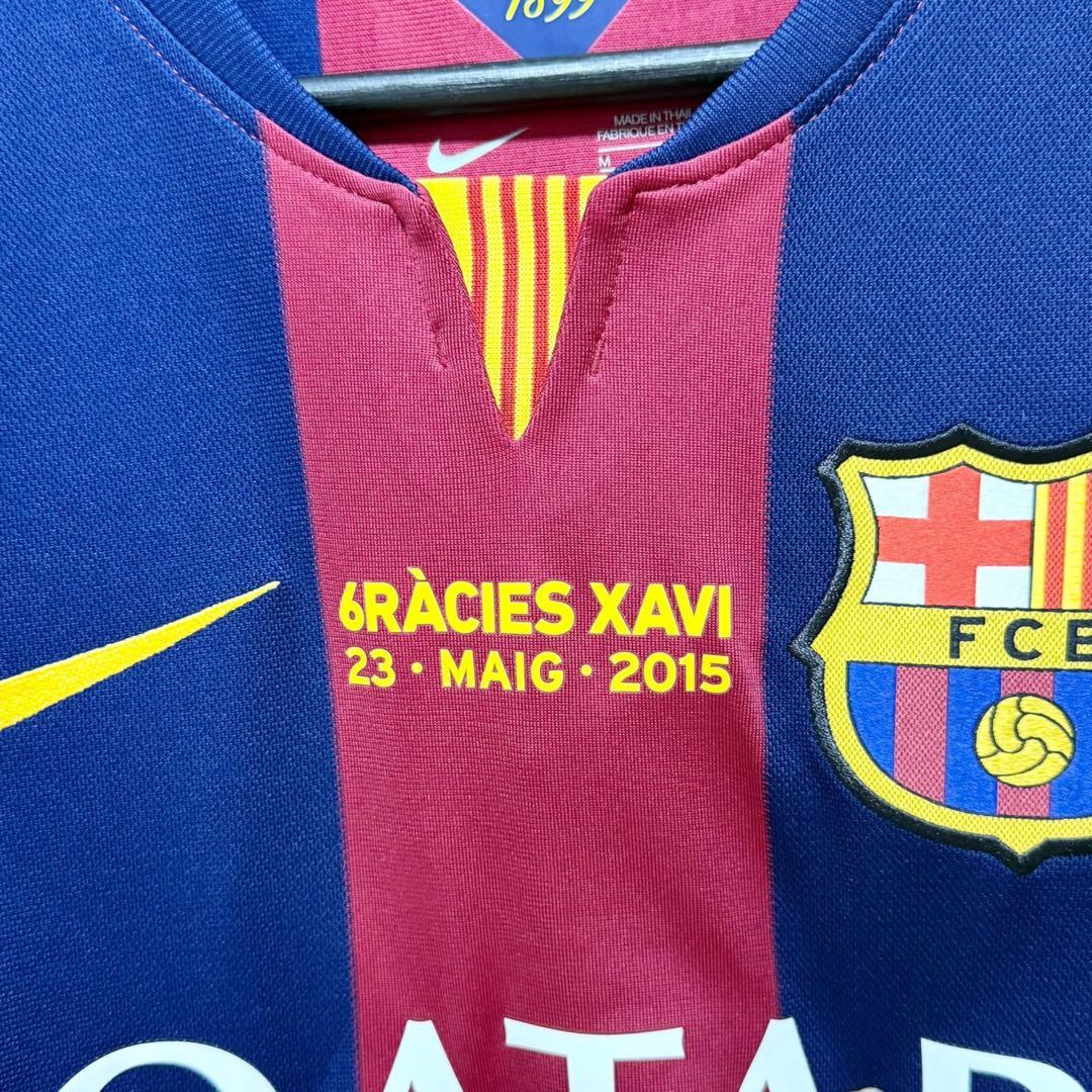 【希少】FCバルセロナ ユニフォーム シャビ引退記念バッチ付