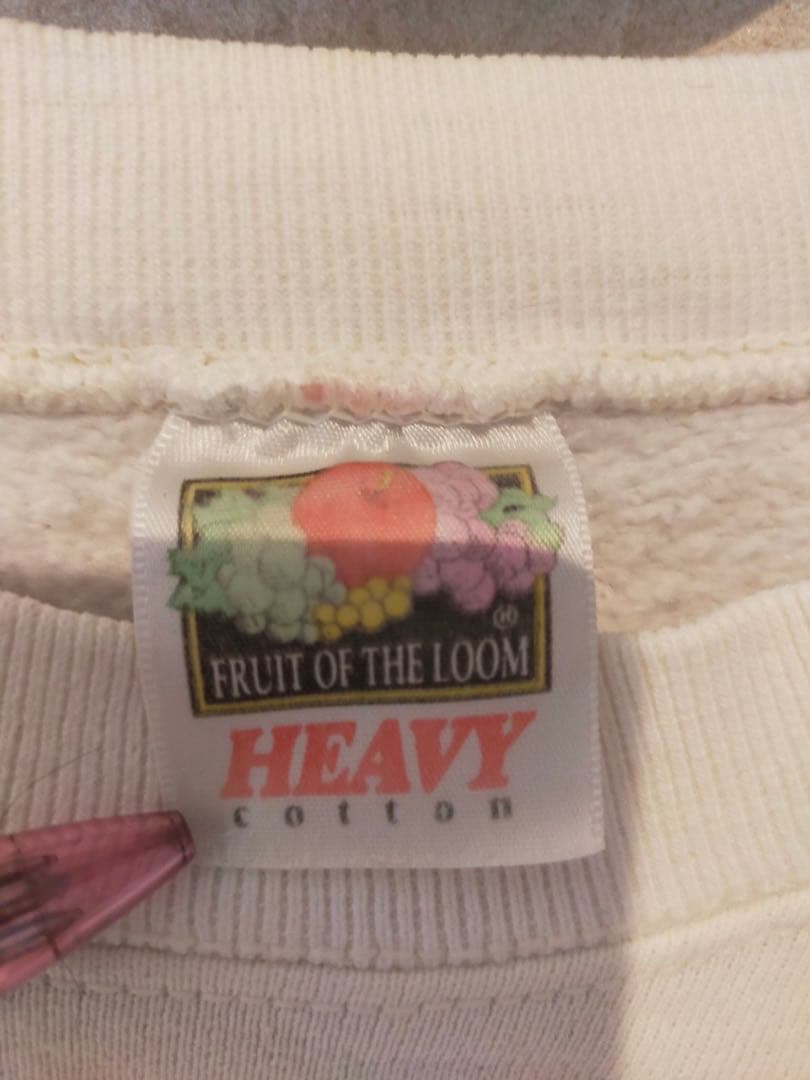 スウェット　古着　ビンテージスウェット　90s アインシュタイン　フルーツ　偉人