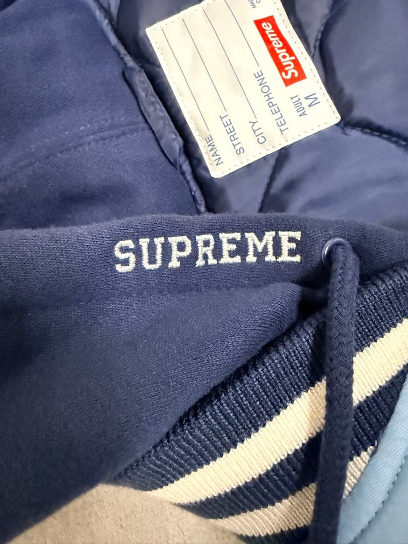 iiillivig  Supreme フード付きスタジアムジャケット　M