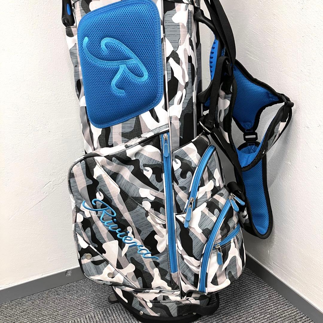 Riviera リビエラ ゴルフ キャディーバッグ 迷彩 RCB-181 美品