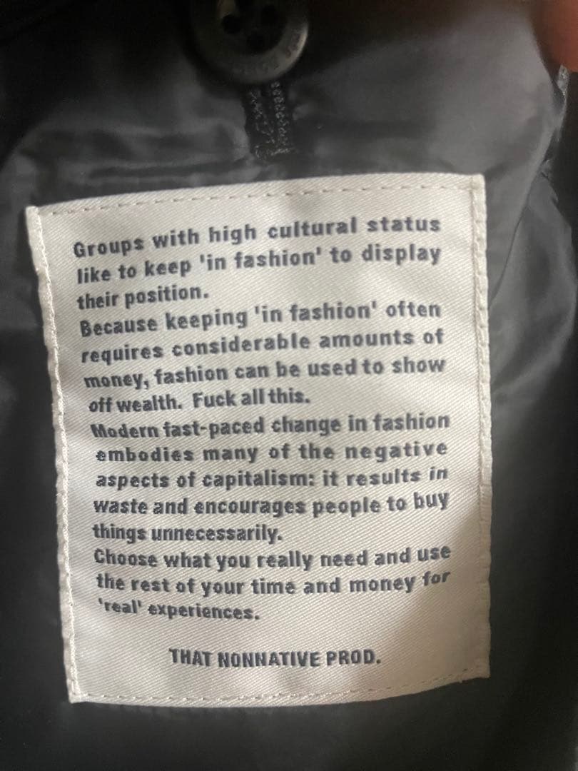 ジャケット・アウター nonnative TROOPER COAT P/N SPLITTING