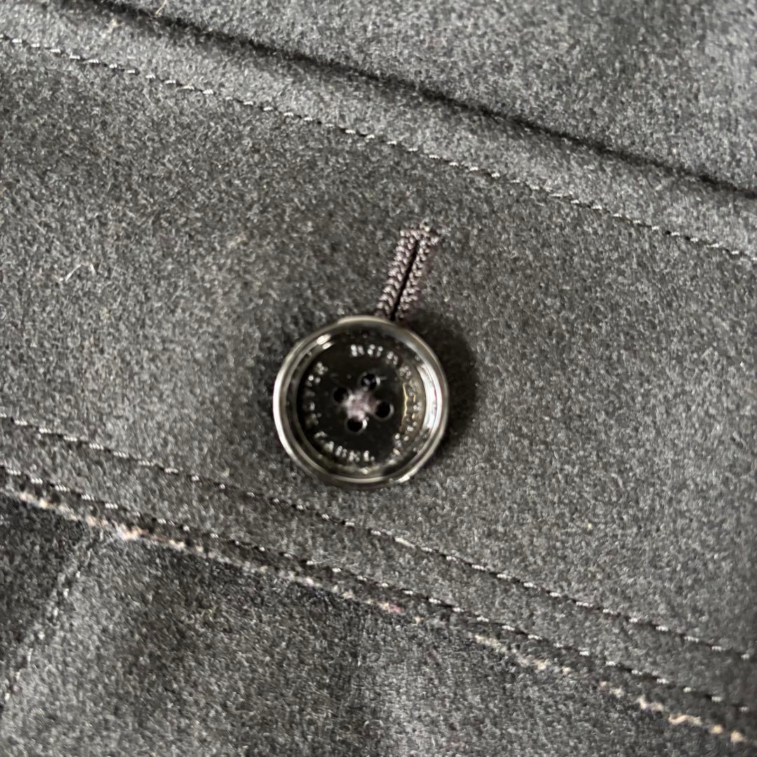 バーバリーブラックレーベル　ダッフルコート　加工　ロゴ刺繍　キルティング　Ｌ