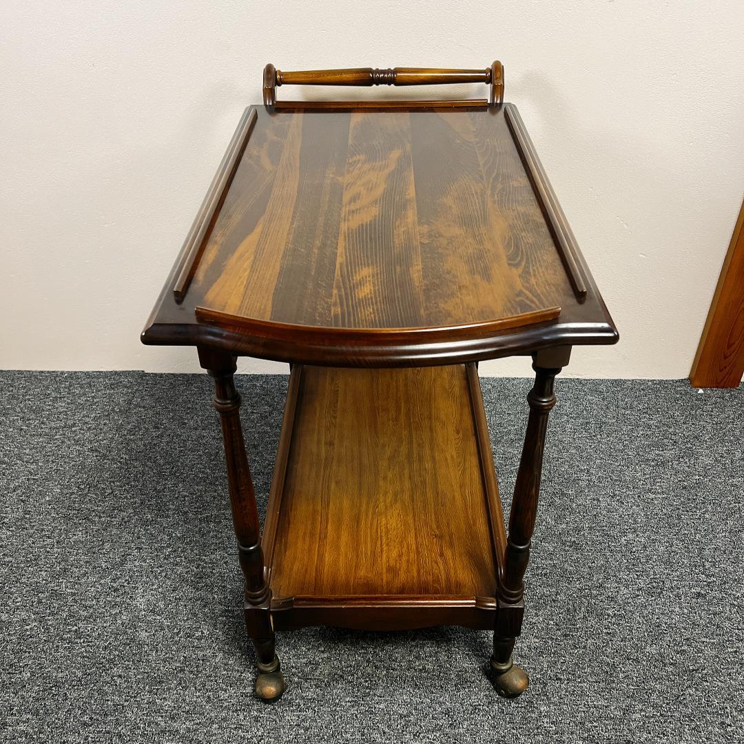 稀少 オールド カリモク ワゴン キッチンワゴン テーブル キャスター付