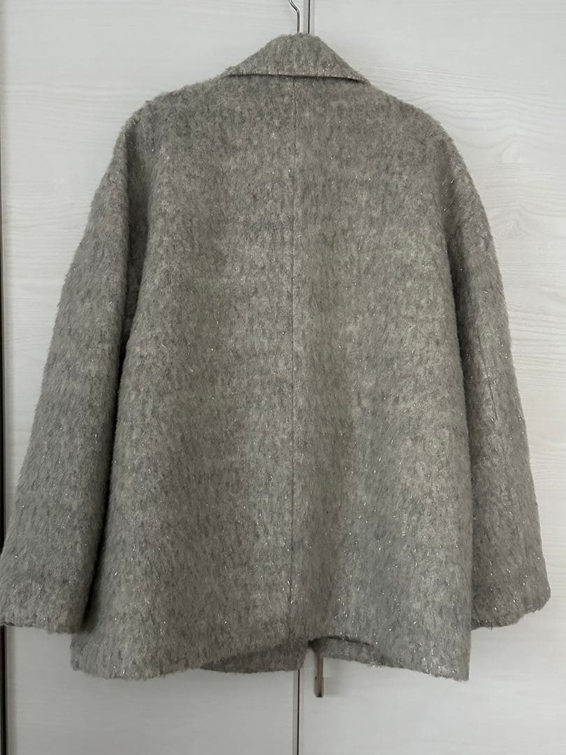 エマ ルージュヴィフ ラメシャギースライバーPコート/ピーコート