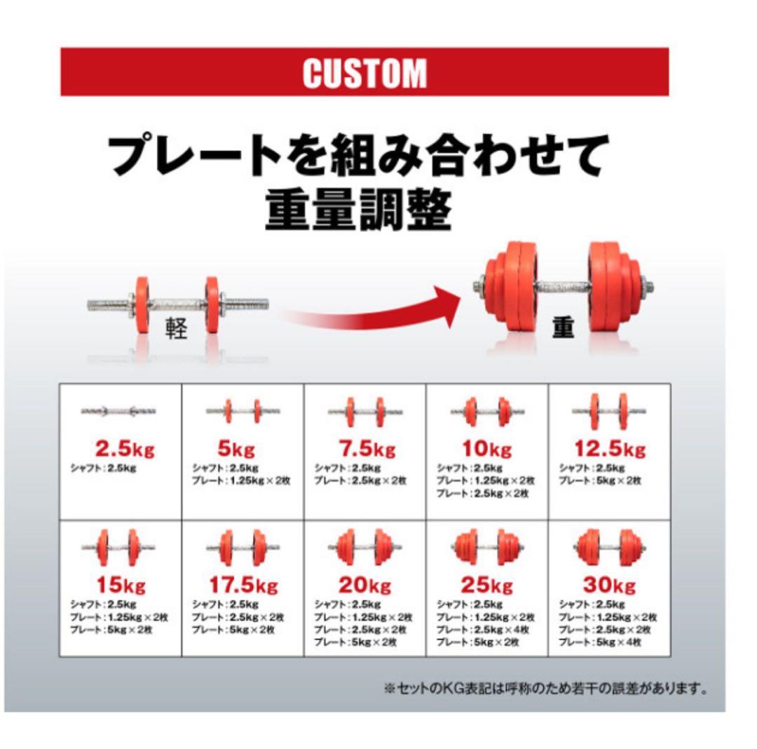 アイロテック(iROTEC)ダンベル　60KG(片手30KG×2個セット)