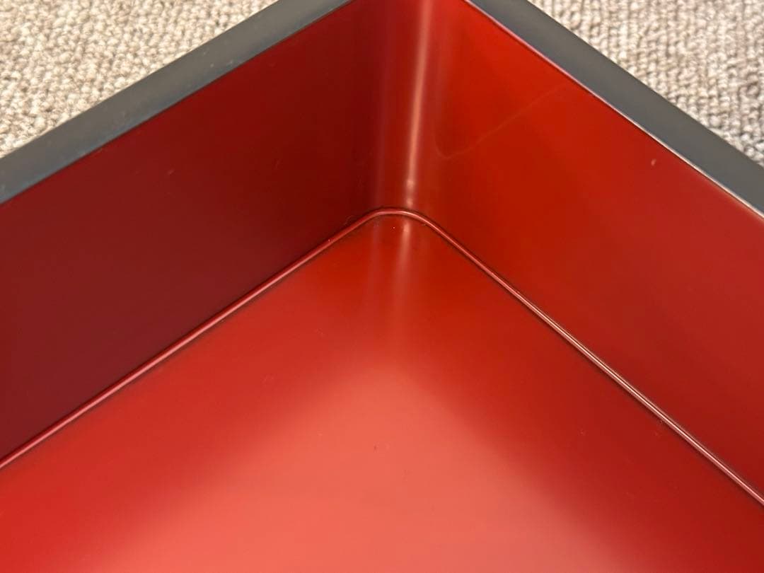 【輪島塗】沈金牡丹彫 三段重箱 金蒔絵 六五重 内朱塗 天然木 共箱