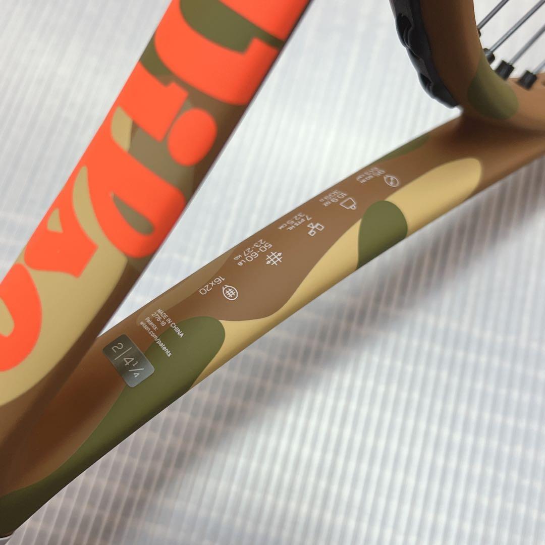 【美品】Wilson BURN 95 カモフラージュ テニスラケット G2