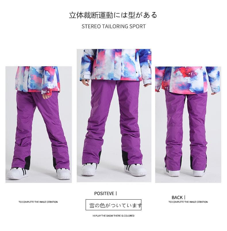 M スキーウェア パンツ レディース スノ ボードウェア 防水 防風 防寒 冬服