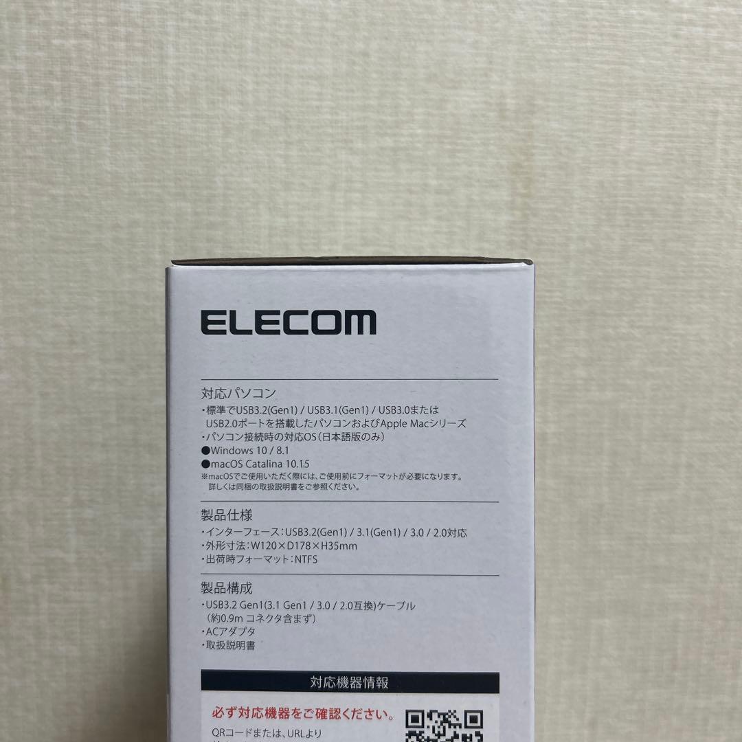 ELECOM 2TB 外付けハードディスク（新品未使用）